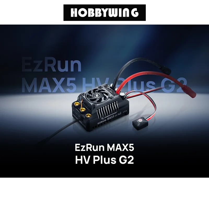 

HOBBYWING EZRUN MAX5 HV PLUS G2 500A ESC 56118SD Motors Sensored Brushless Combo for 1/7 1/8 RC Model Car Buggy Accessories