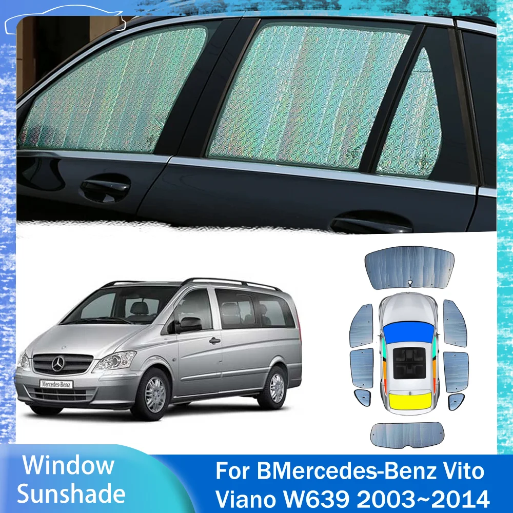 

For Mercedes-Benz Vito Viano Long 2003~2014 2012 2013 Car Sunshade Side Window Windshield Sun Shade Protector Parasol Accessorie