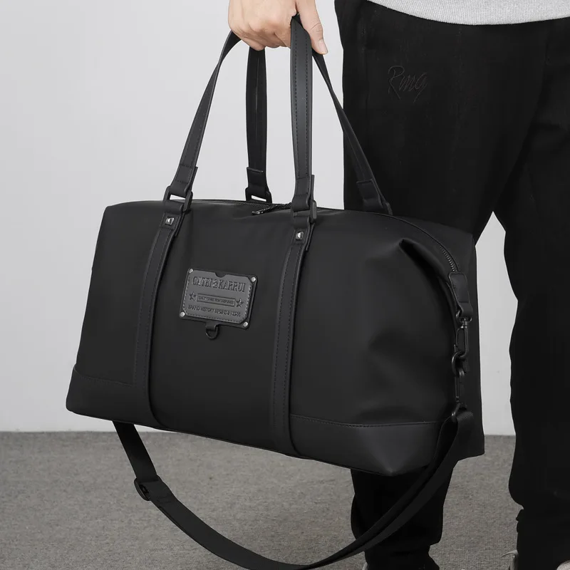 New Fashionable Lightweight Handbag Men's Large Capacity Business Travel Gym Bag Waterproof Wear-resistant Crossbody Handbag