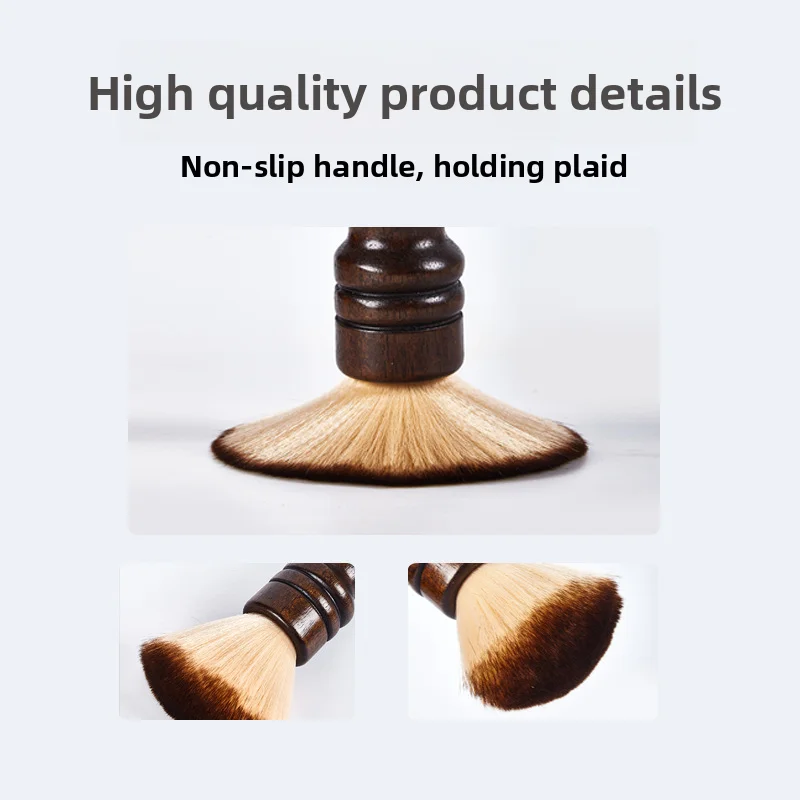 فرشاة حلاقة اللحية الخشبية الناعمة المصنوعة من النايلون للرجال