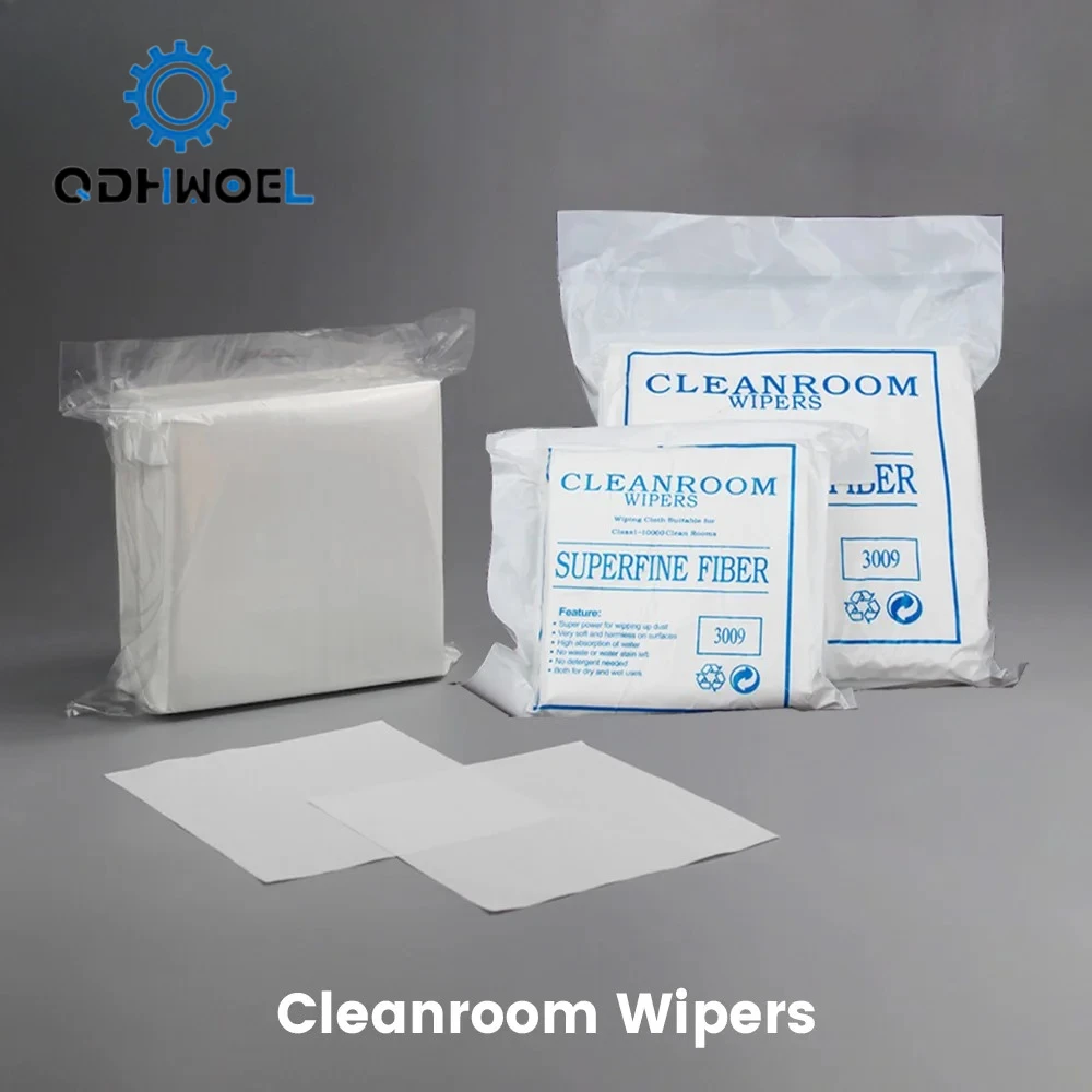 QDHWOEL 3009 Cleanroom Wipers Anti Static Lint Free Cleaning Cloth For LCD PCB Precision Instrument Repair