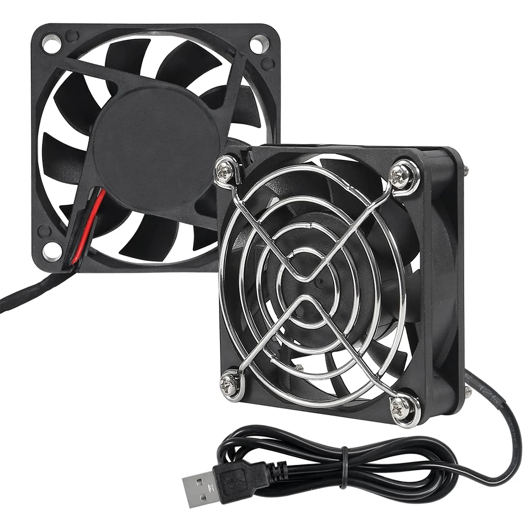 60mm USB Fan 5V Brushless Computer Cooling Fan  60x60x15mm USB Fans for Cooling PC Case, Raspberry Pi, Electronics Ventilation,