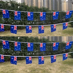 Aerlxemrbrae 20pcs/lot Australia bunting flags 14x21cm Pennant Australia String Banner Buntings Festival Party Holiday