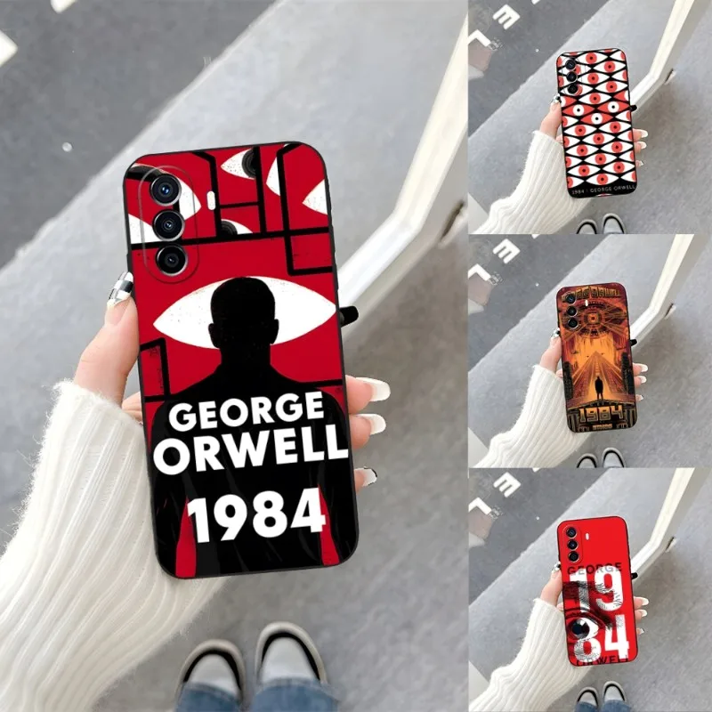 1984 George Orwell Book Novel Phone Case For Huawei P50 P30Pro P40 P20 P10 P9 Pro Plus P8 P7 Psmart Z Nova 8 8I 8PRO 8SE Coque