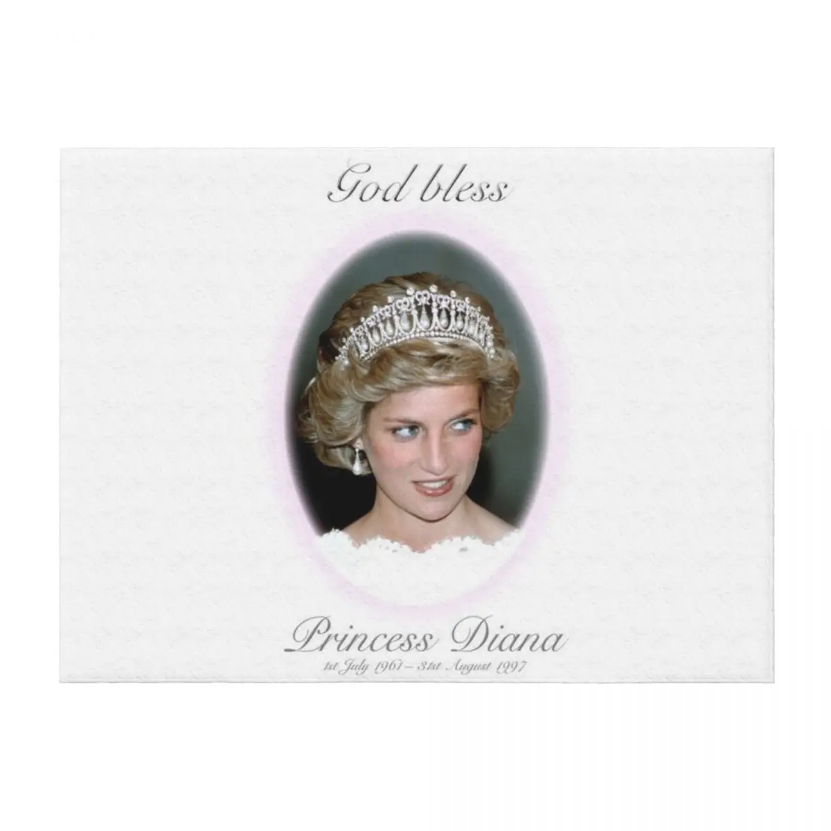 

God Bless Princess Diana - Remembrance Throw Blanket anime Multi-Purpose Hairy Beach Blankets