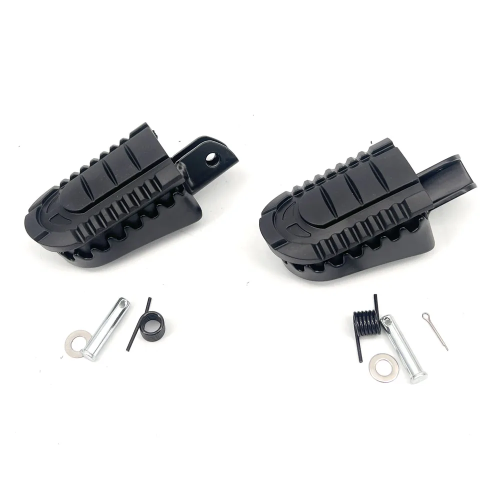 Black Front Footrest Pegs Left Right Pair Motorcycle Modified Parts For Benelli BKX125 BKX250 BKX300 BKX S 125 250 300 S