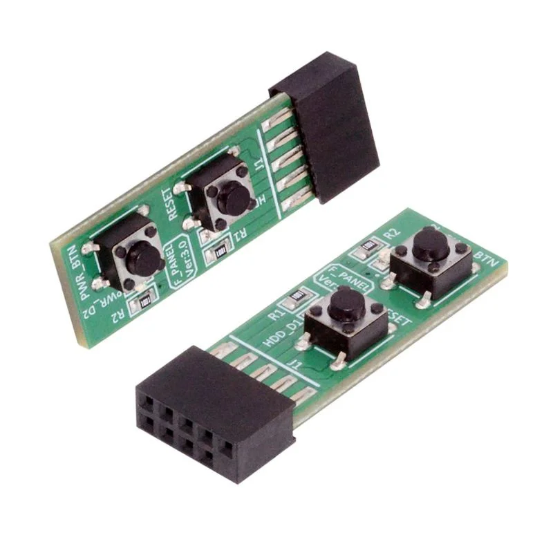 

Инструмент для сборки ПК «сделай сам», 10-контактный тестер переключения материнской платы, адаптер переключающей платы с кнопками сброса, аксессуар для настольного компьютера