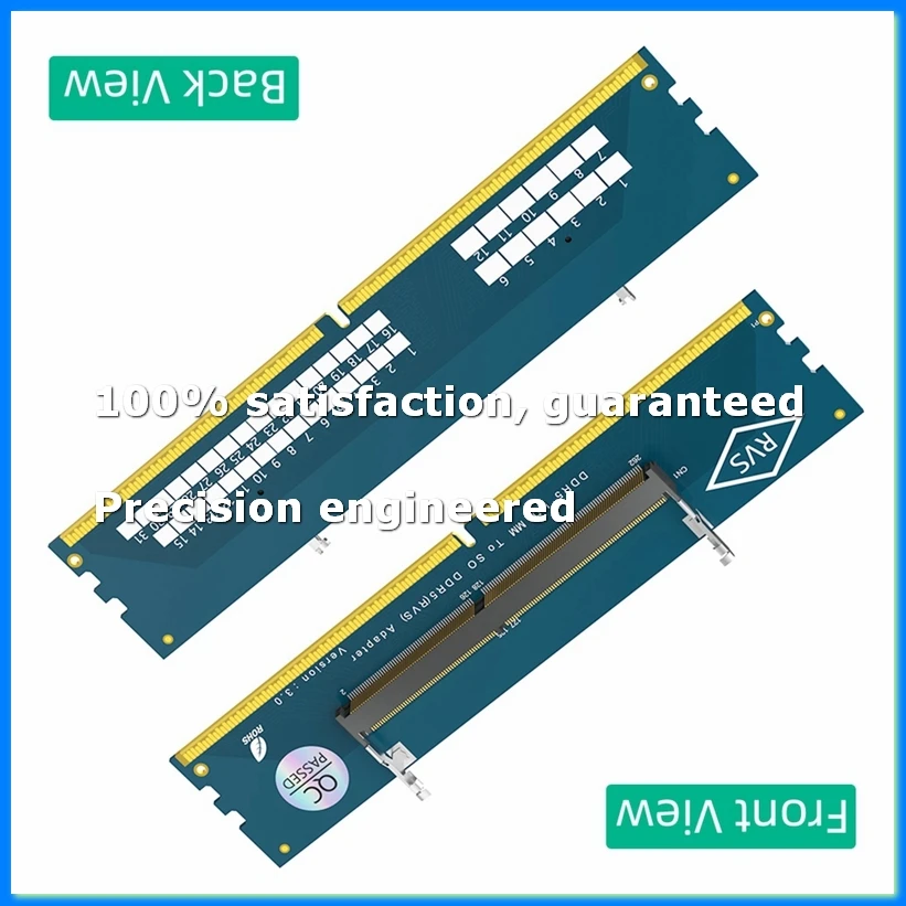 Carte adaptateur de mémoire DDR5 pour ordinateur portable vers SO DDR5 U-DIMM pour ordinateur de bureau, testeur de mémoire, convertisseur SO DDR5 vers DDR5 U-DIMM - DTD2