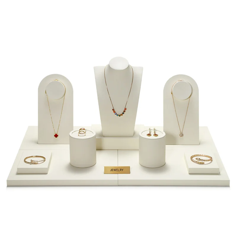 High end showcase jewelry display props, rings, necklaces, earrings display racks, counter jewelry display racks