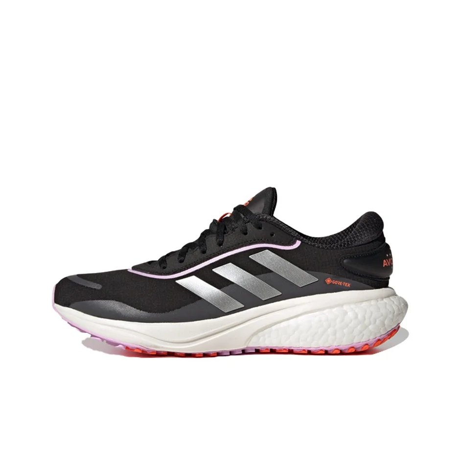 Adidas Supernova Running Shoes Women's Low Top Black/White/Gray/Orange GY8319