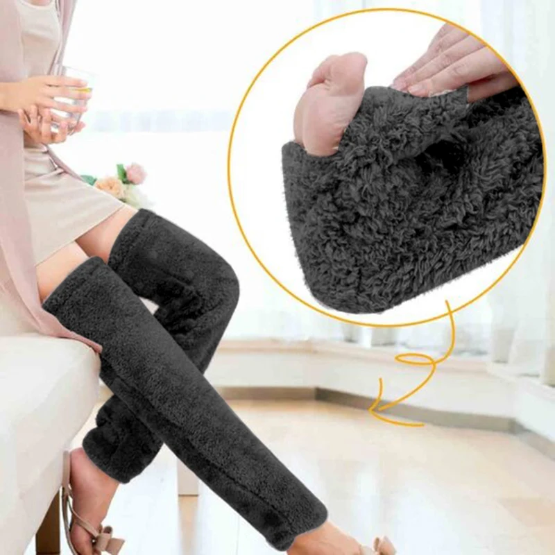 Frauen Thermo Fleece lange Socken Beinlinge Socken Plüsch für die meisten Menschen