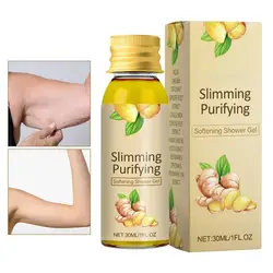 Gel de ducha hidratante de jengibre, Gel de ducha hidratante, nutritivo, rejuvenecedor, fragante, 30ml