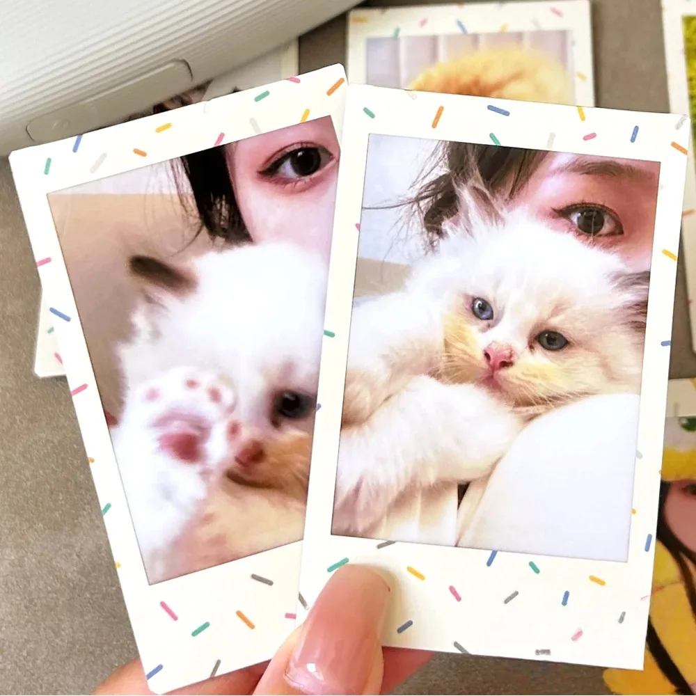 Fujifilm Instax Mini Film SPRINKLES التعرضات أوراق تصميم اللون 10-50 ورقة لكاميرا فيلم Fuji mini 12 11/40/9/8/7/70/90