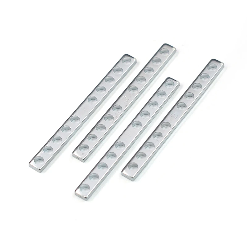 20Pcs Electric Guitar 6 Hole Humbucker Pickup Metal Spacer Bars Pole Spacing 50mm 52mm Neck Bridge Guitar Parts