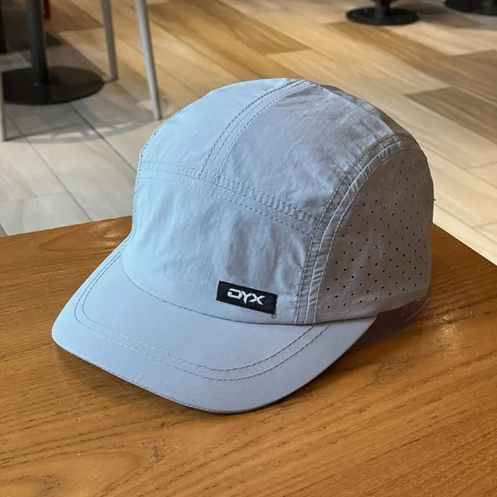 

Casual Breathable Short Brim Baseball Cap Sunshade Adjustable Mens Mesh Hat Ultra-thin Soft Quick-drying Dad Hat Fishing