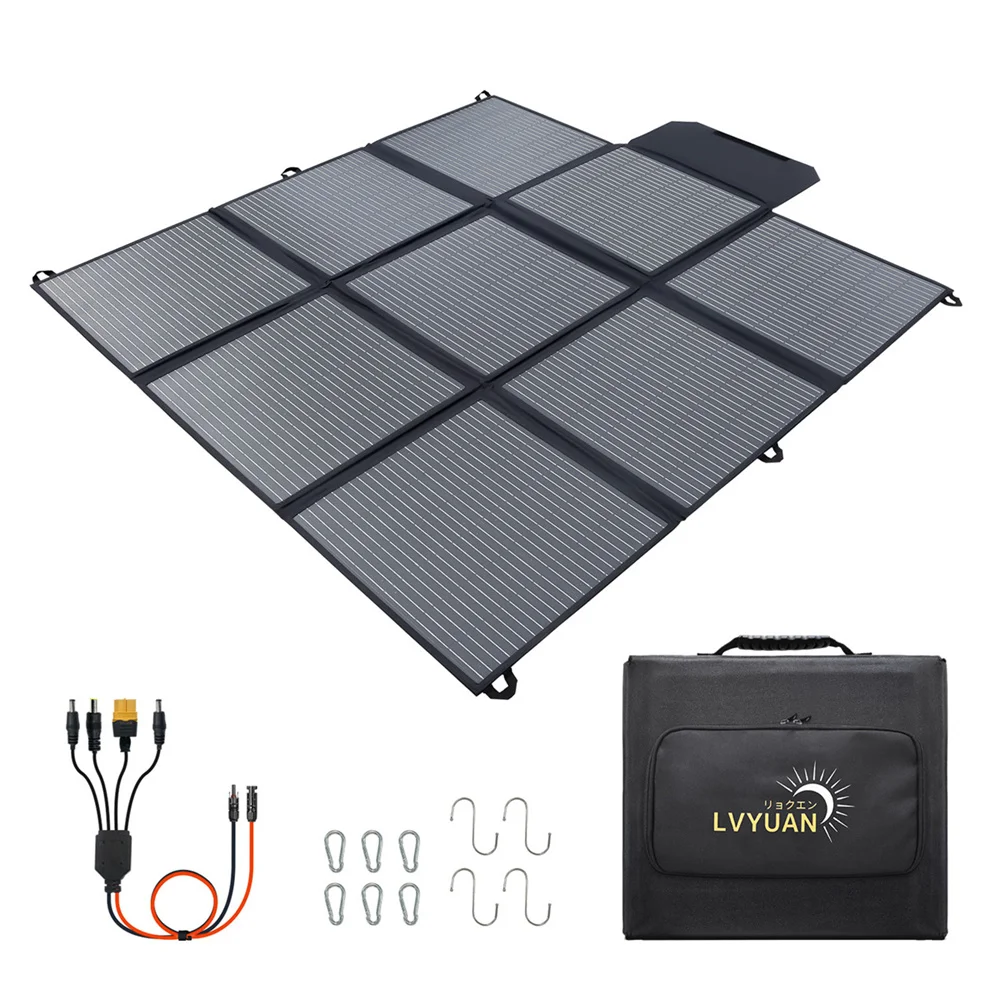 300w 12v Mono Portable Battery Chargeing Solar Panel Camping Foldable Solar Panel For Rv Off-grid Living view 2