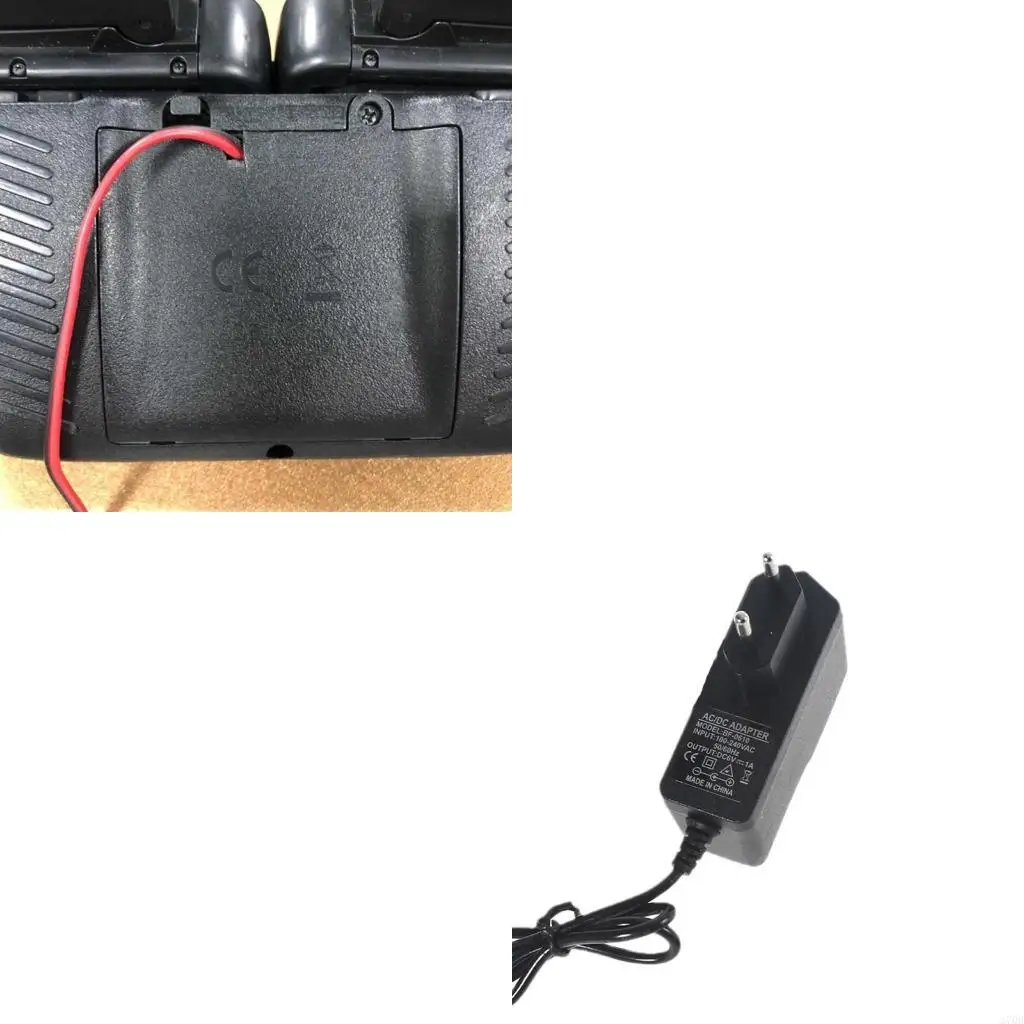 

Universal AC100-240 to 6V1A LR20 D Dummy Battery Power Cable Battery Eliminators Line Replaces 4pc 1.5V for Desk Lamp