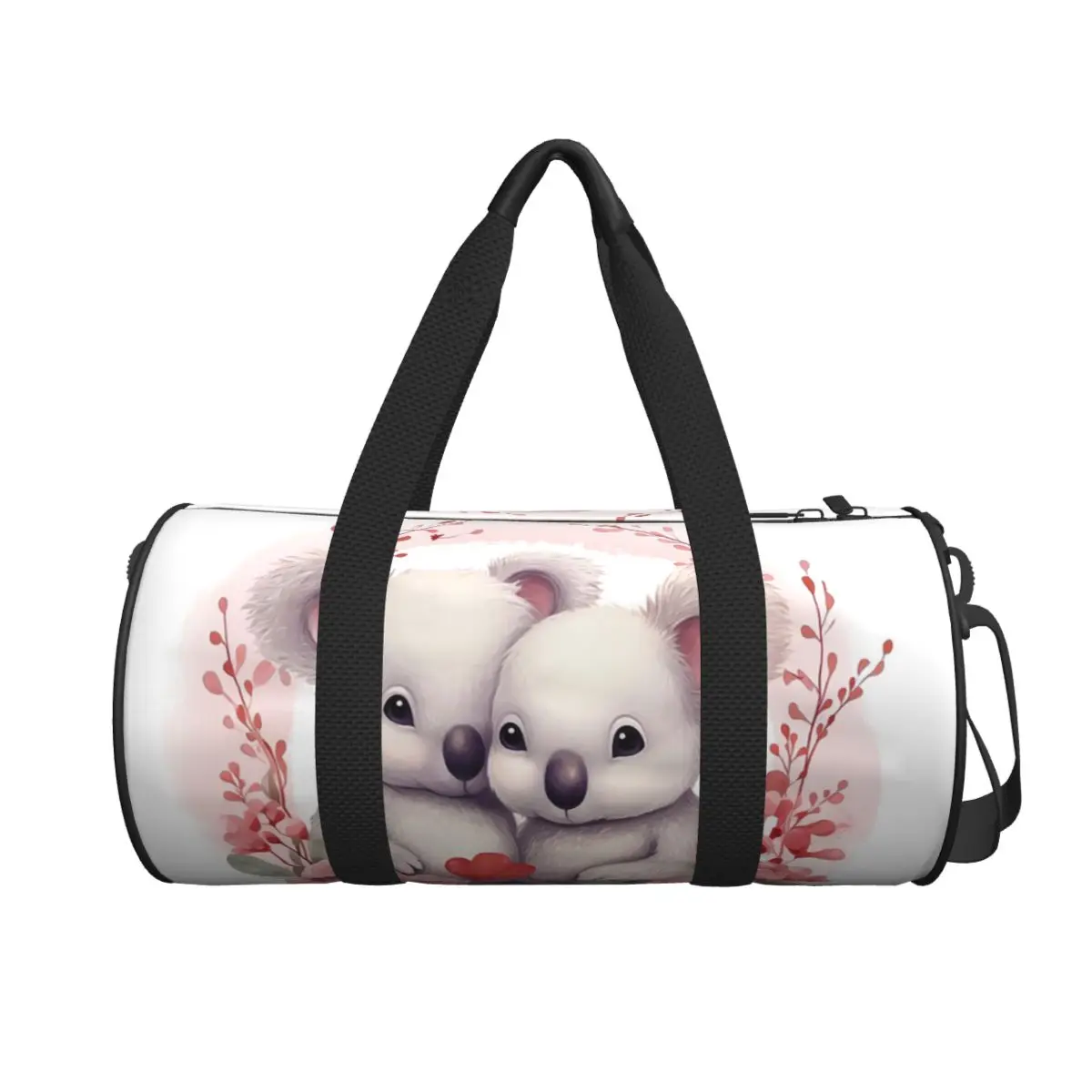 

Большая спортивная сумка с изображением медведей коалы на День святого Валентина, водонепроницаемая дорожная сумка, сумки для фитнеса