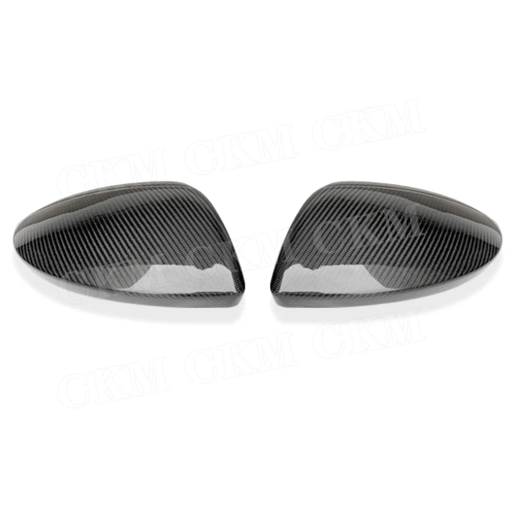 Carbon Fiber Mirror Cover Reverse Mirrors Shell for Audi C8 A6 S6 A7 S7 A8 2019-2024  with hole Rearview Mirrors Case Housing