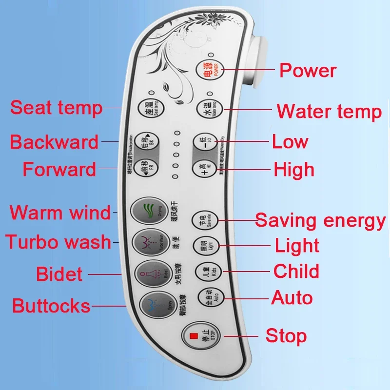 Smart Bidet Toilet Seat Cover Movable Nozzle Wash Heated Seat Wc Upgrade Washlet Bidet Toilet Lid Seats Intelligent Toilet Lid