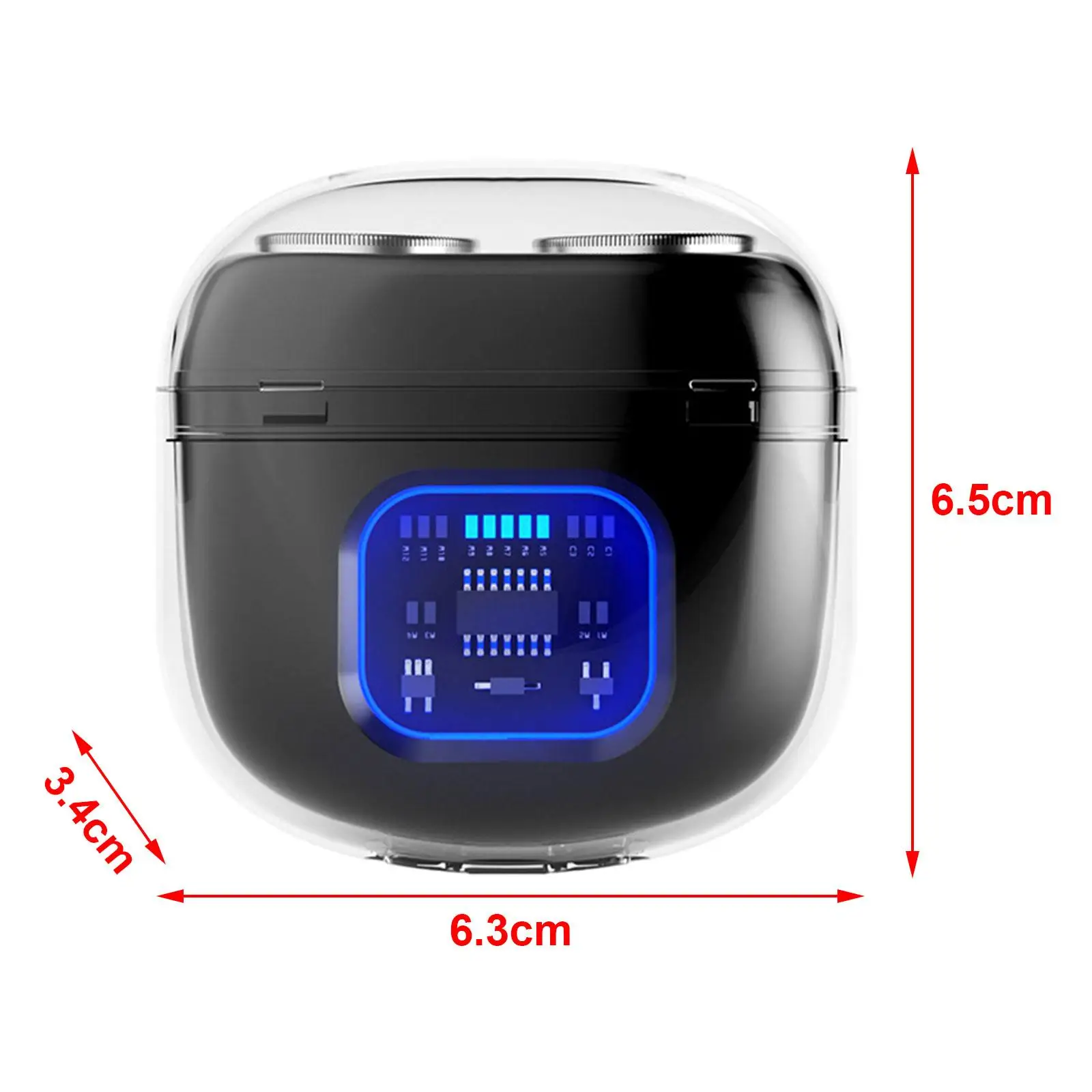 Mini barbeador elétrico portátil para homens, remoção de pelos faciais para Brother Home