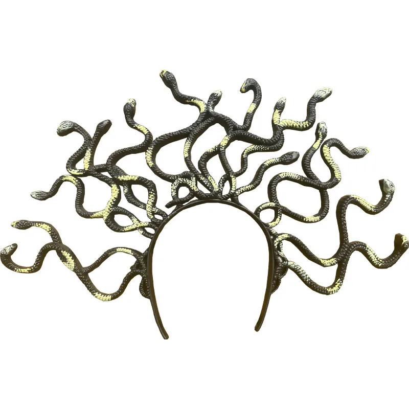 ميدوسا الأفعى هيرباند هالوين تأثيري الشعر التبعي الأساطير اليونانية غطاء الرأس #3