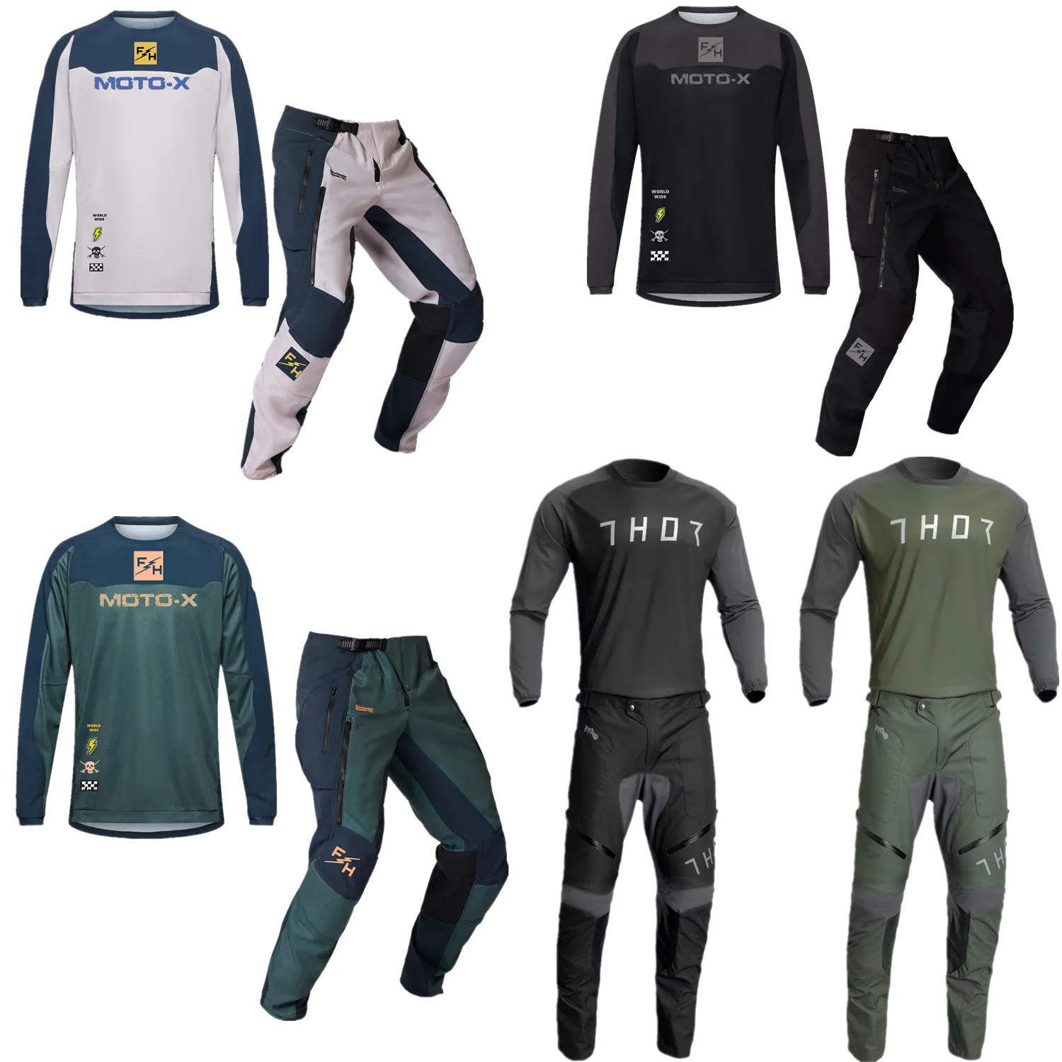 2027 FH Ranger Enduro Off Road Motocross Gear Set Dirt Bike Combo Motorcycle MX Jersey And Pant