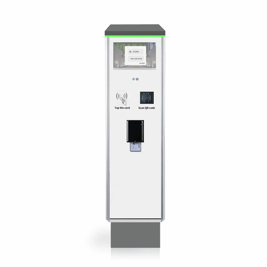 Car Parking Management Solution Featuring an Automatic Ticket Dispenser and License Plate Recognition System