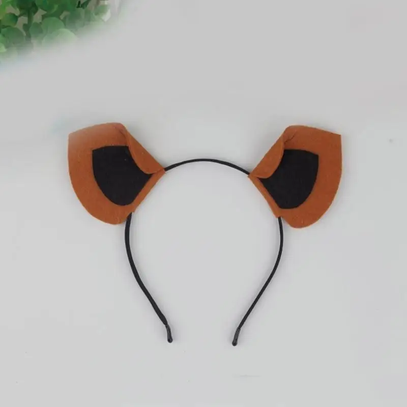 39BD 할로윈 개 원숭이 토끼 코끼리 의상, 동물 드레스 코스프레 키트 헤어 밴드, 아이 생일 할로윈을위한 스커트