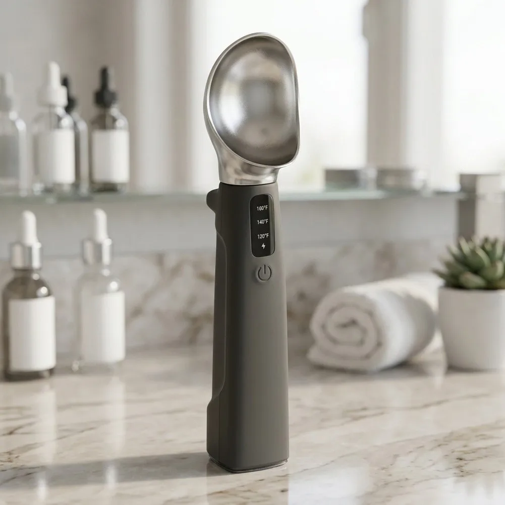 Temperature Control Spoon Electric Dessert Server For Busy Dessert Counters Three Temperature Settings Clear Digital Display