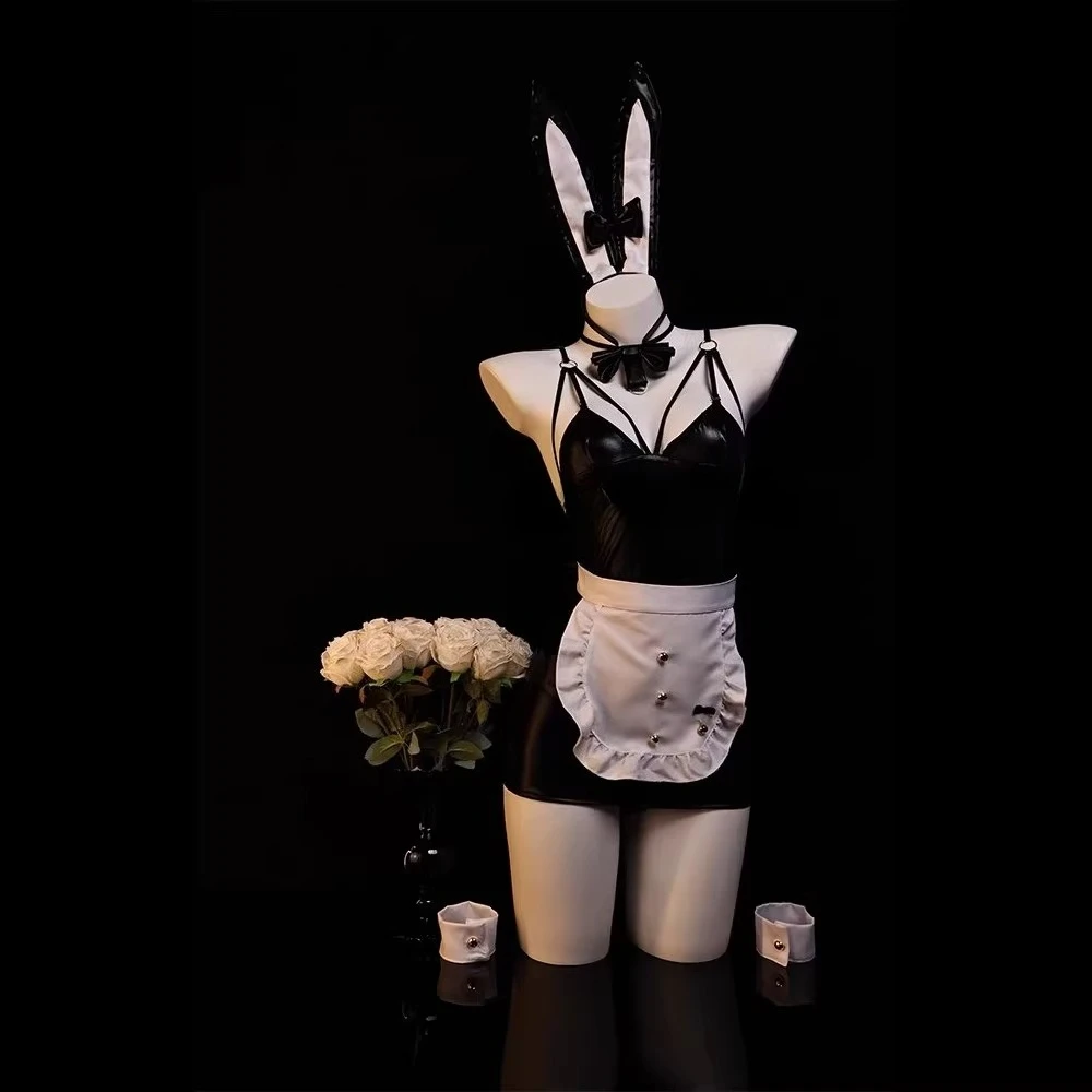 

2025 New Rabbit Ear Deacon Sexy Bunny Uniform Cos Maid Fun Nightgown Erotic Underwear Pure Desire