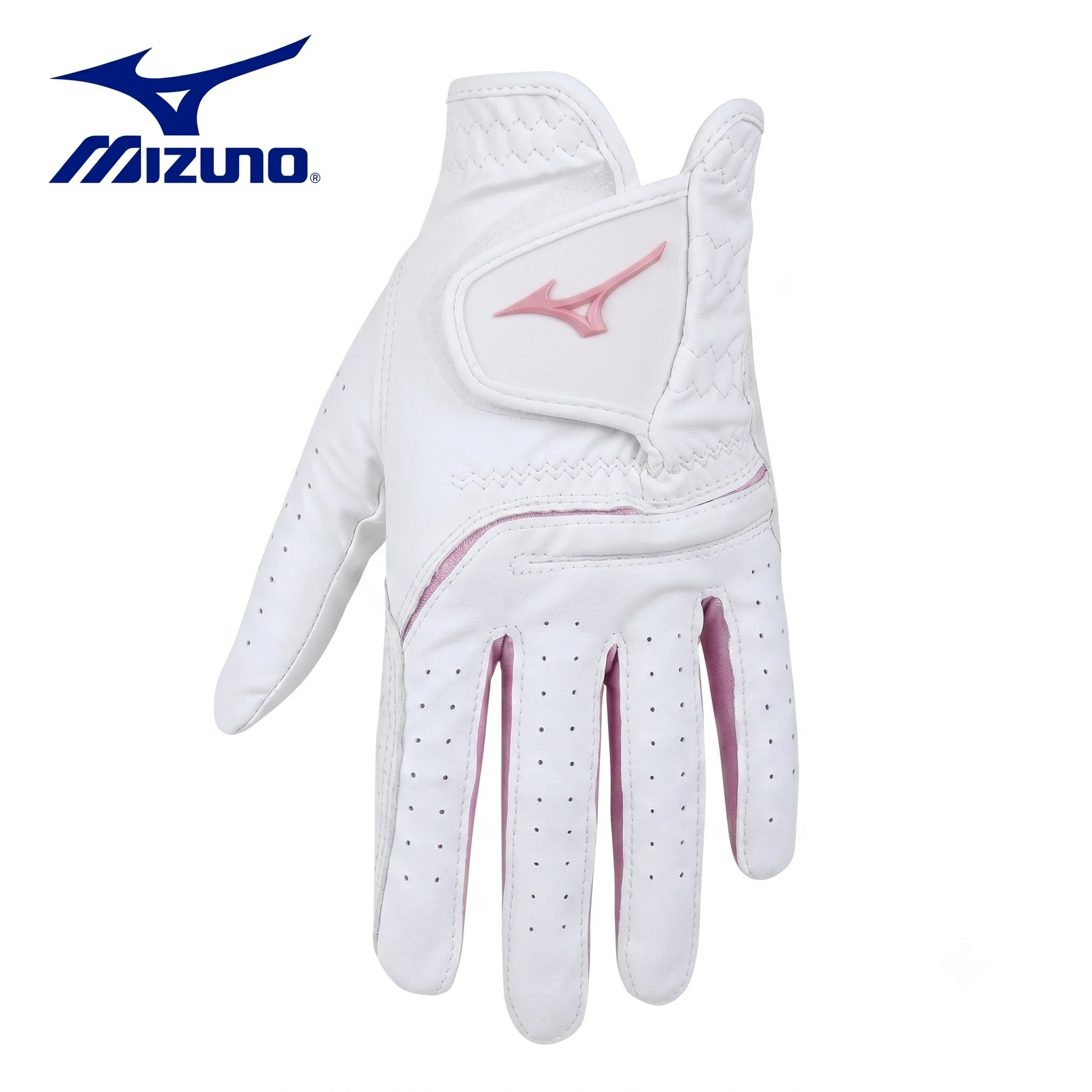 

Mizuno Women's Golf Glove Professional Breathable Lightweight Anti-Slip Durable Sports Training Gloves Pink Accents Golf Gear