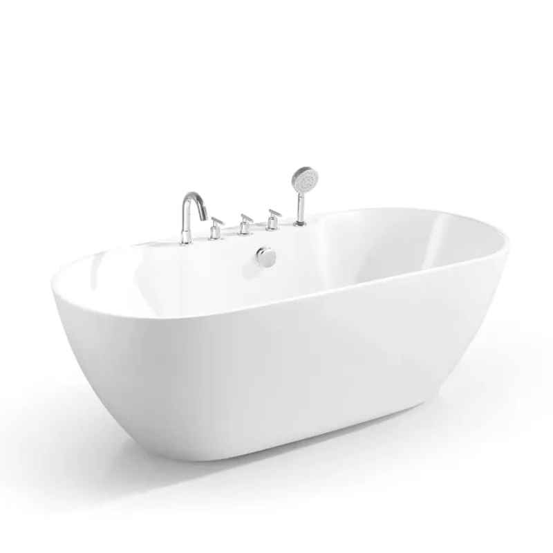 

Hot Sale Acrylic Freestanding Bathroom Tub Corner Bathtubs 52inch