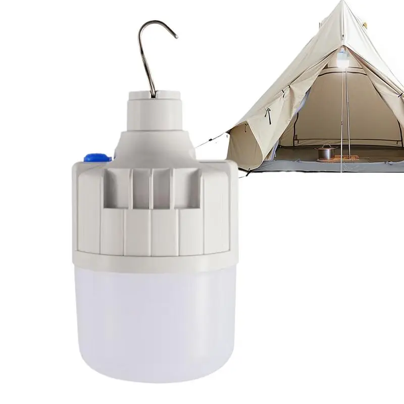 

portable Camping Light Bulbs White USB Rechargeable LED Lightbulbs Non-Dimmable Garden Lamp Super Brightness Tent Lights