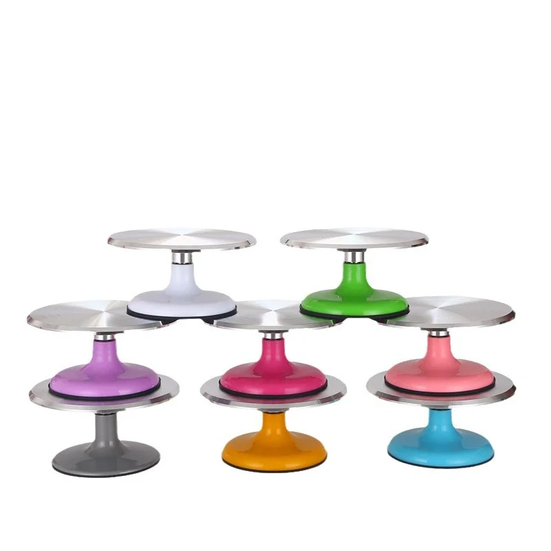 2PCS Fashion Color Plastic/ Aluminum/glass Cupcake Display Cake Stand