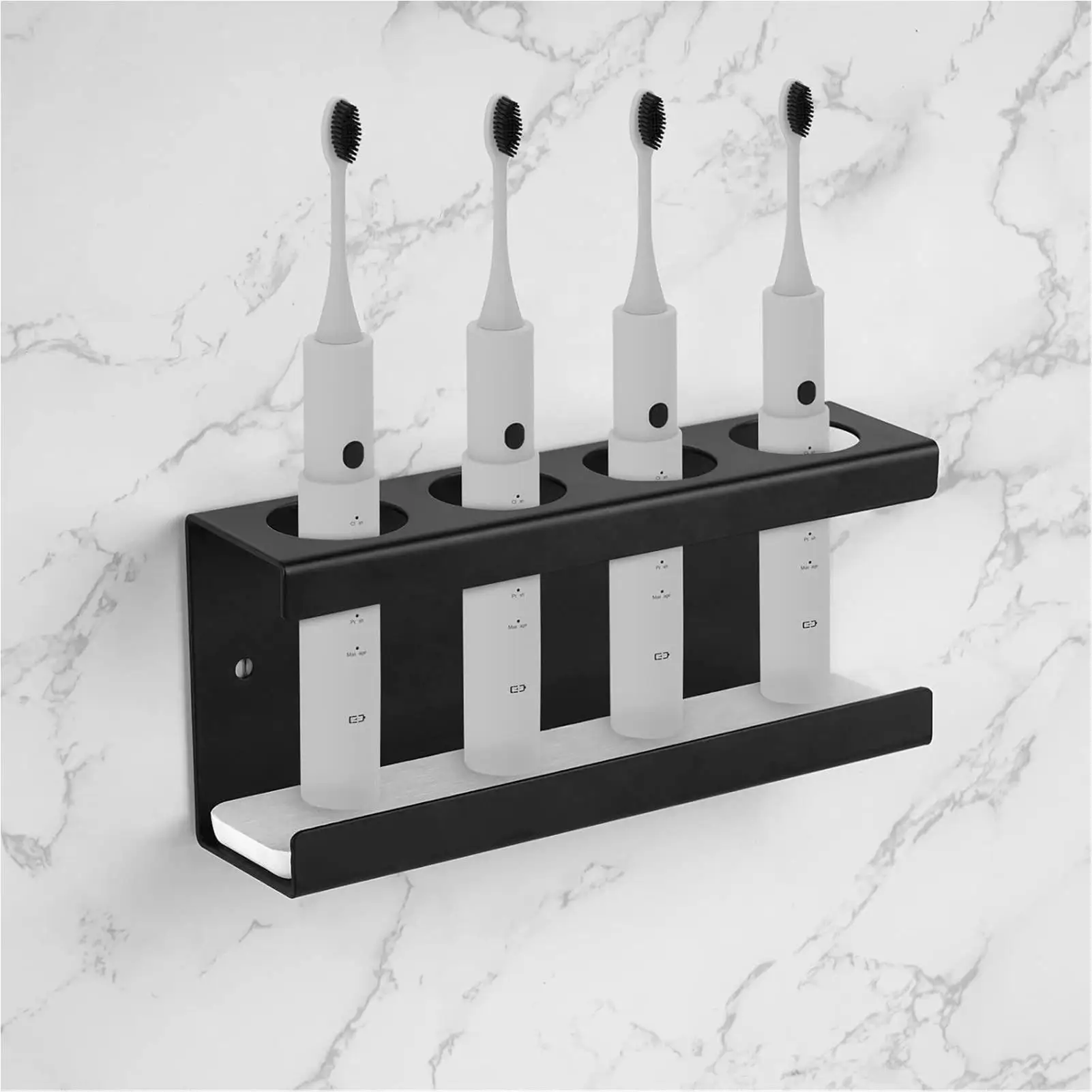 Soportes para cepillos de dientes sin perforación, soporte de pared con Base de diatomita, soporte para cepillos de dientes de baño, estante de almacenamiento para pasta de dientes y cocina