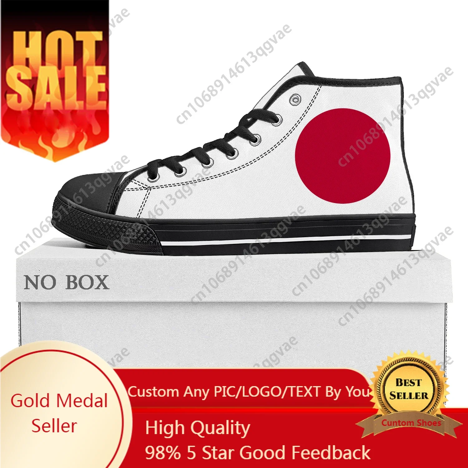 

Japanese Flag High Top High Quality Sneakers Mens Womens Teenager Canvas Sneaker Japan Casual Couple Shoes Custom Shoe