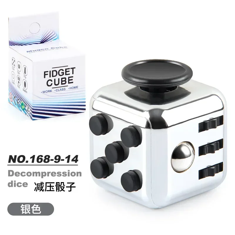 Unlimited Fidget Cube for Kids and Adults - Stress Relief Toy Kit with Novelty and Unique Cube Dice