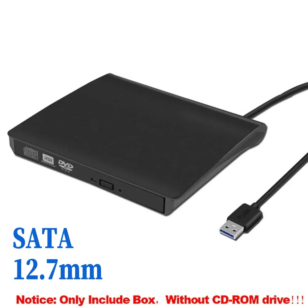 

5Gbps 12.7mm USB 3.0 SATA External DVD CD-ROM RW Player Optical Drives Enclosure