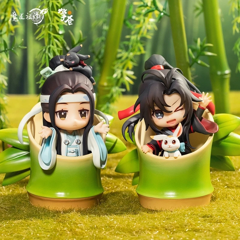 9cm Original Mo Dao Zu Shi Anime Figure Toys Wei Wuxian Lan WangJi Yi Ling Lao Zu Figure PVC Action Figure Q Ver. Model Toy Doll