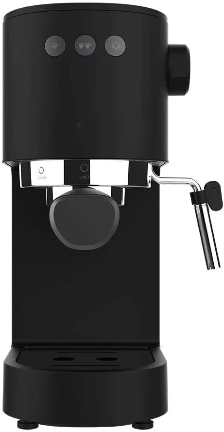 Cafetera Cafelizzia Fast.1350W,Thermoblock, 20bars,Vaporizador Orientable,Bandeja Calienta Tazas, Depósito Agua Extraíble Negro