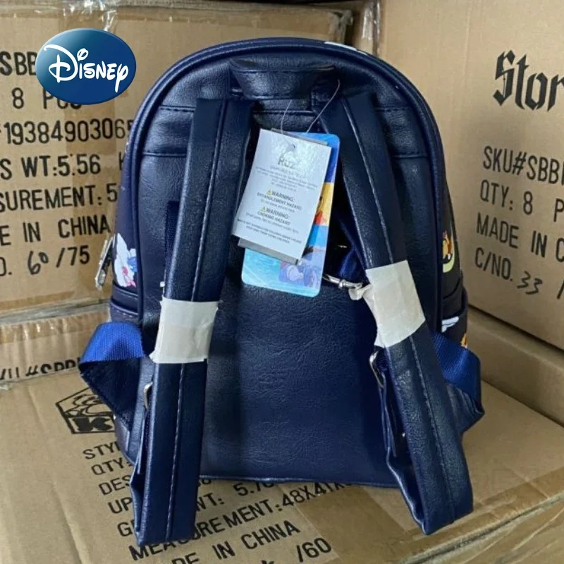 Disney mini mochila impermeável para mulheres, mochila bonito dos desenhos animados, bolsa de escola infantil, marca de luxo original, nova moda