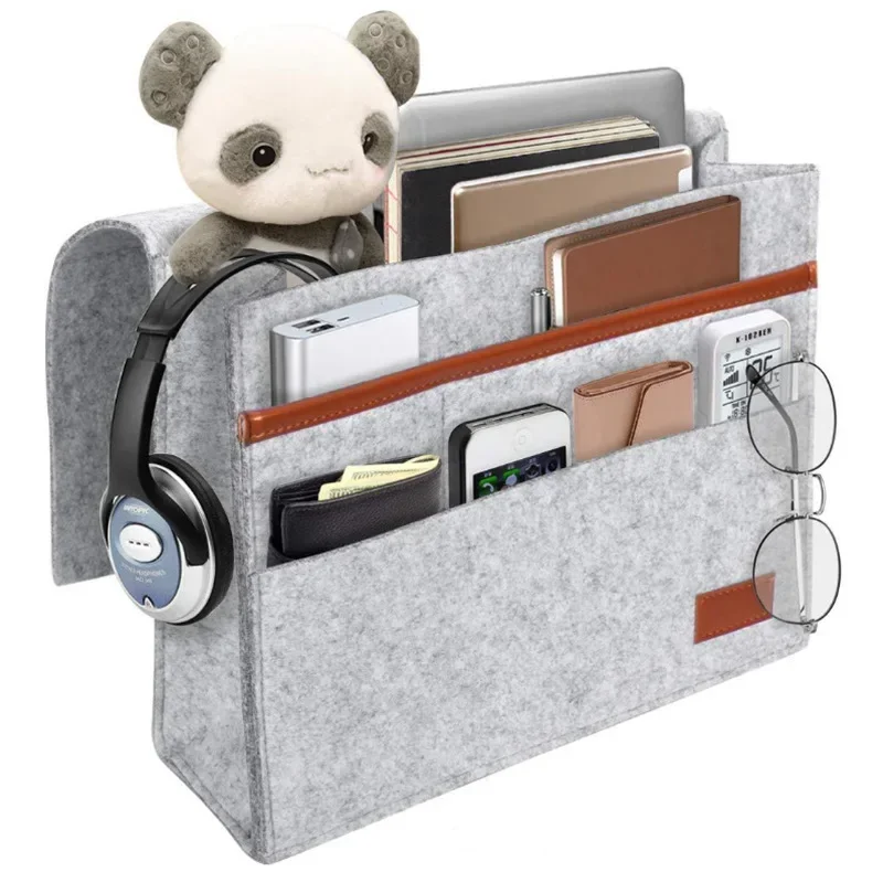 

Dormitory bedside frame, bedside frame, storage pocket, can be used to organize tablet computer magazines and books