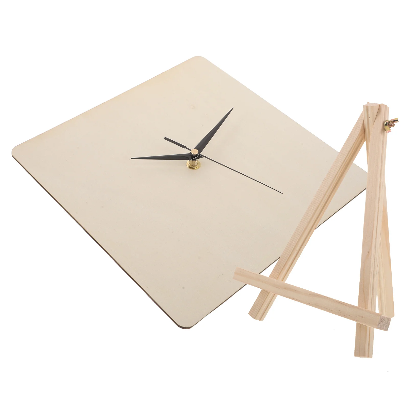 

1Set DIY Wood Clock Face 9.8 Inch Unfinished Round Dial Plate for Crafting Silent Movement Compatible Table Or Wall Decoration