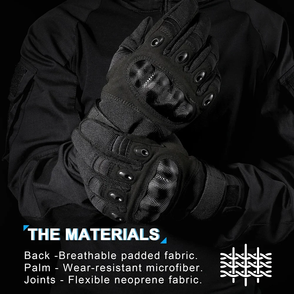 Touchscreen Motorcycle Gloves Wear-resistant Motocross Motorbike Biker Racing Full Finger Protective Gear Men Work Drive Glove