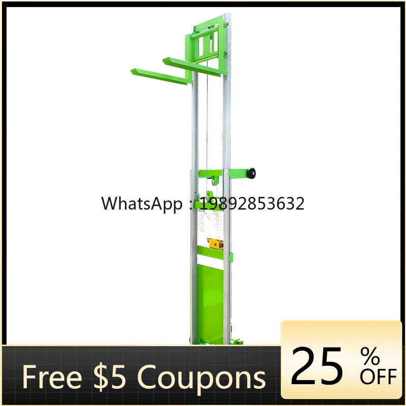 

YFY Warehouse Lightweight Hand-Powered Material Handling Pallet Jack Manual Platform Forklift Aluminum Alloy