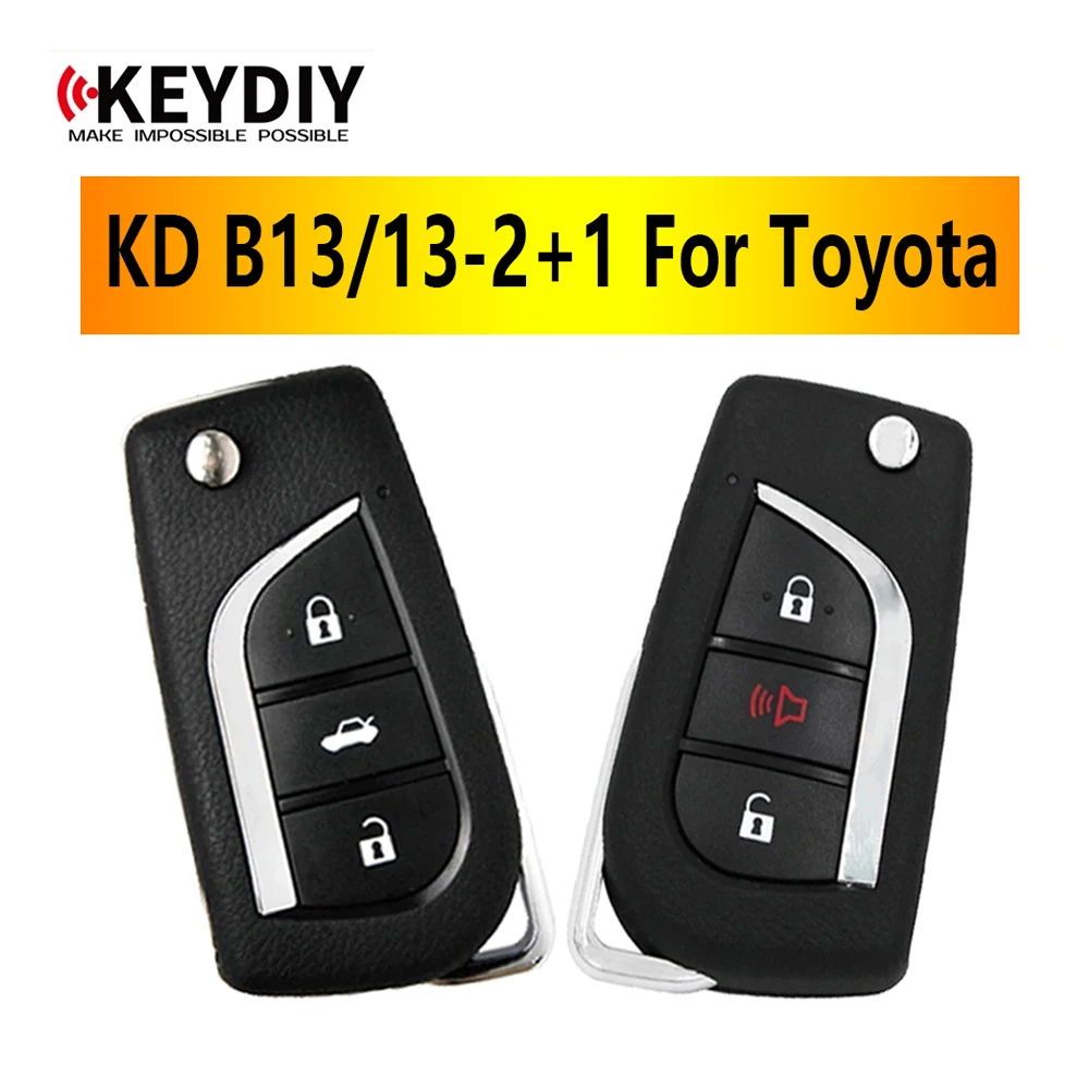 

KEYDIY KD900 B Series Remote Control B13-2+1/B13 Car Key For Toyota Style KD-X2/KD-MAX/KD MINI Key Programmer