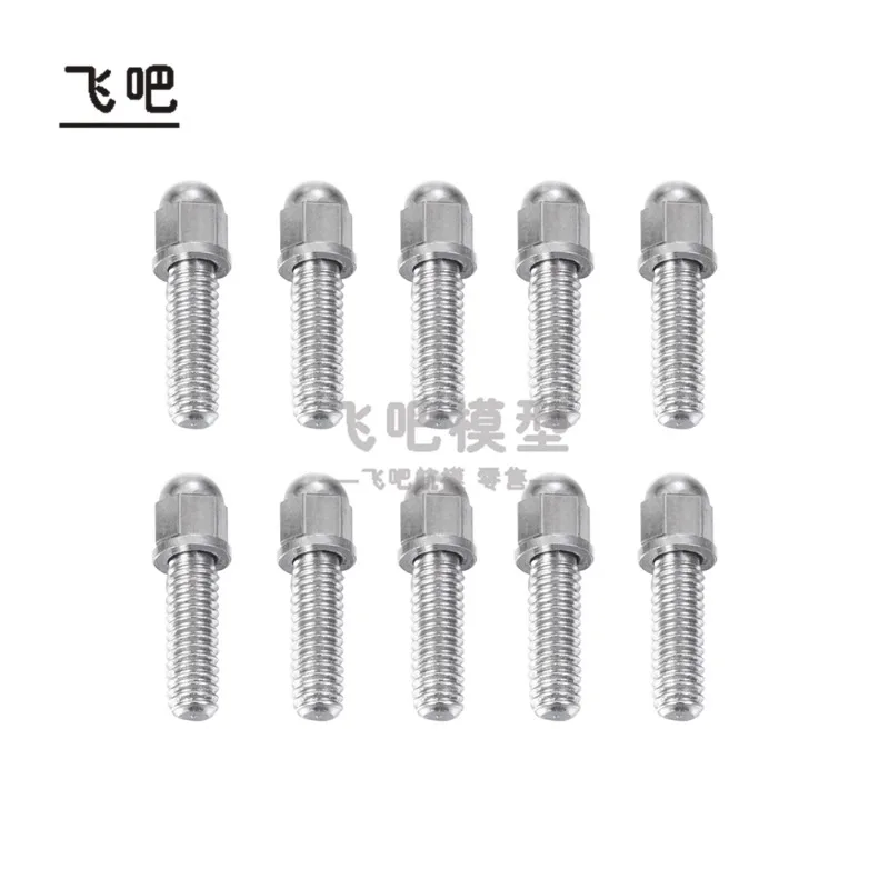 1.9 2.2 Stainless Steel Ball Round Head Screw Hub Screw for 1/10 RC Crawler Car RC4WD D110 CherokeeJeep Chevrolet G63 DIY