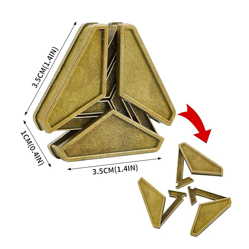 Disentanglement 3PCS Set Puzzle in metallo Rompicapo IQ Test Giocattoli Giochi mentali educativi per bambini Adolescenti Regali Juegos De Ingenio