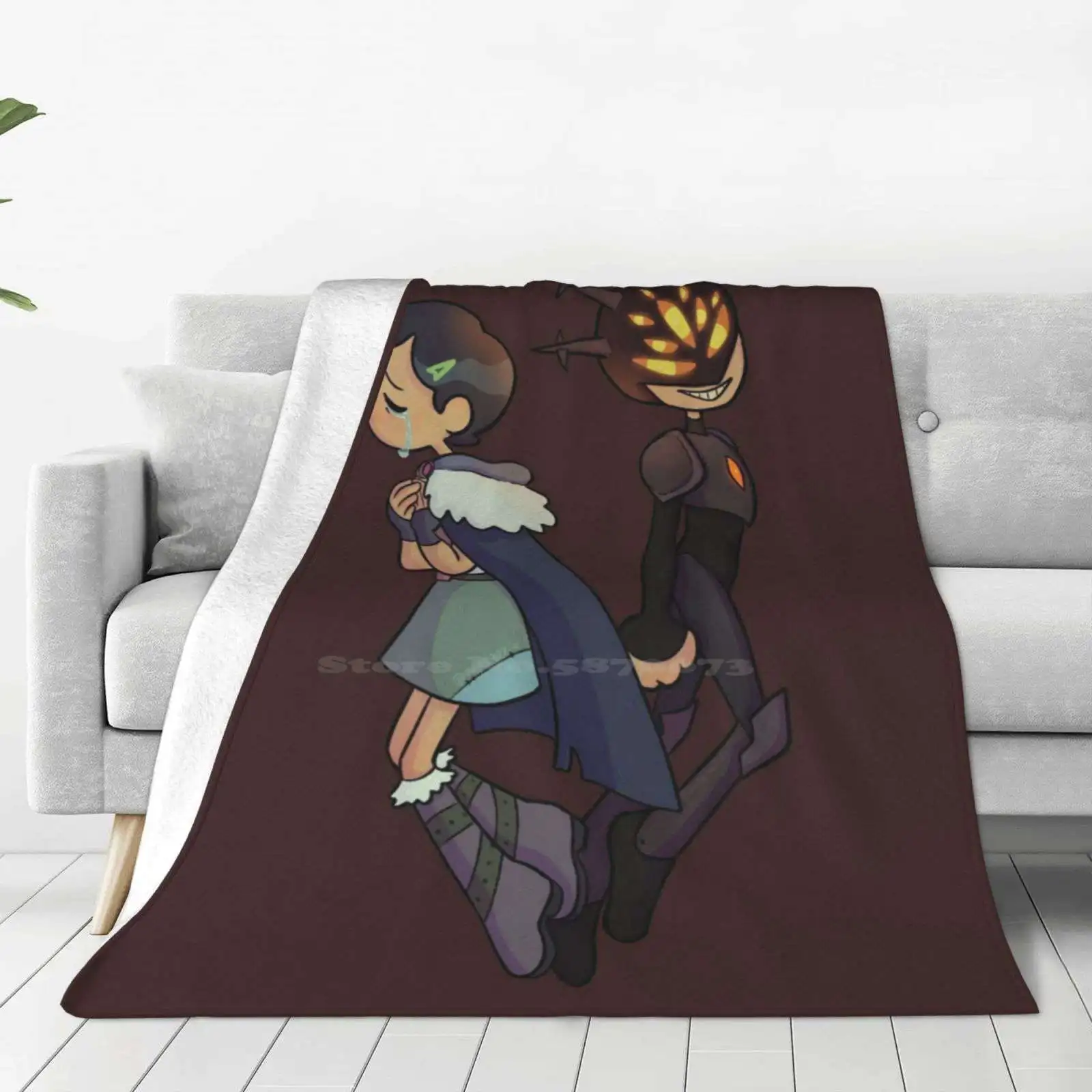 Marcy And The Night Four Seasons Comfortable Warm Soft Throw Blanket Amphibia Marcy Wu The Night Amphibia Night Possessed Marcy